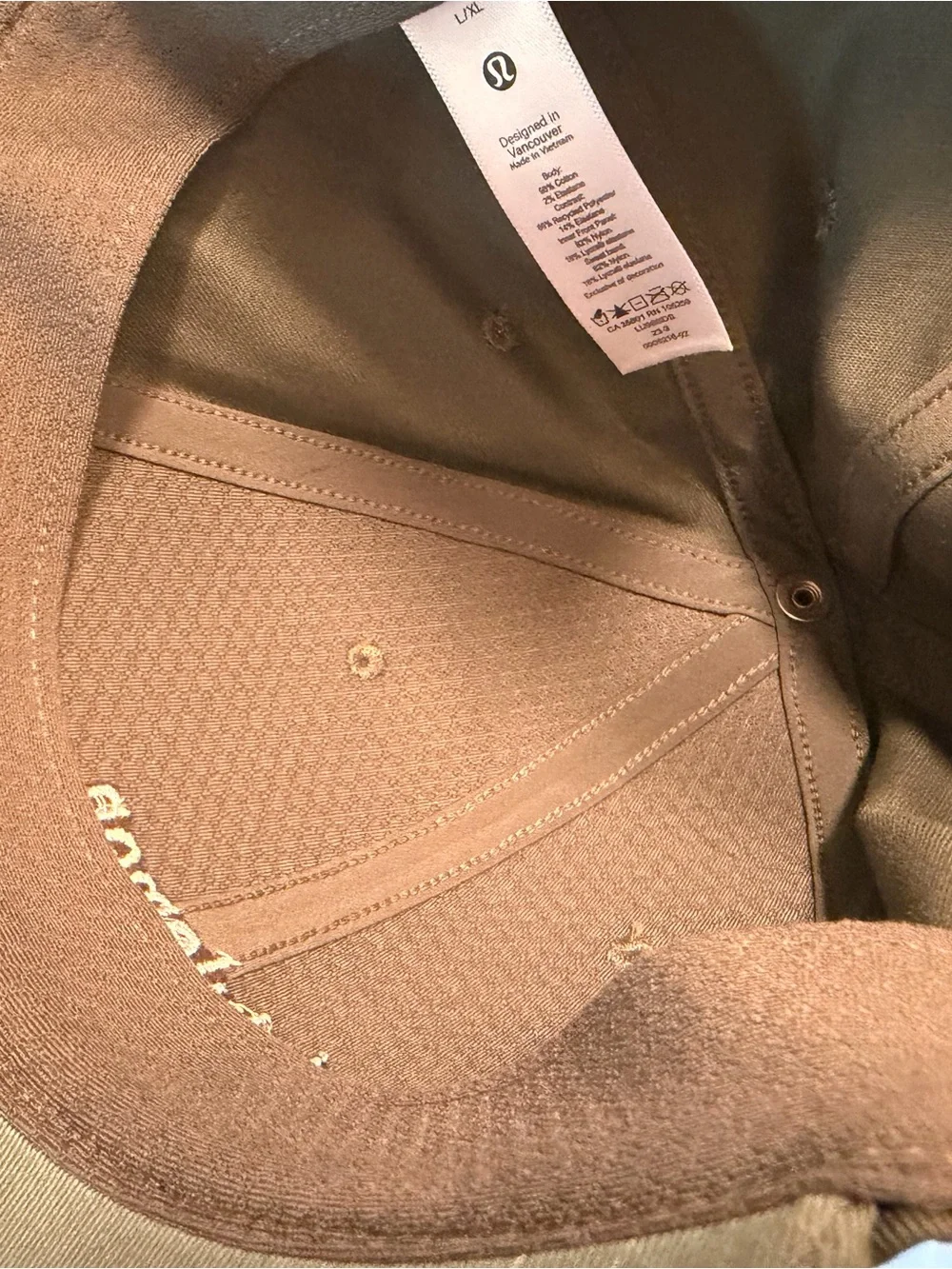 lululemon athletica men's muted green baseball cap